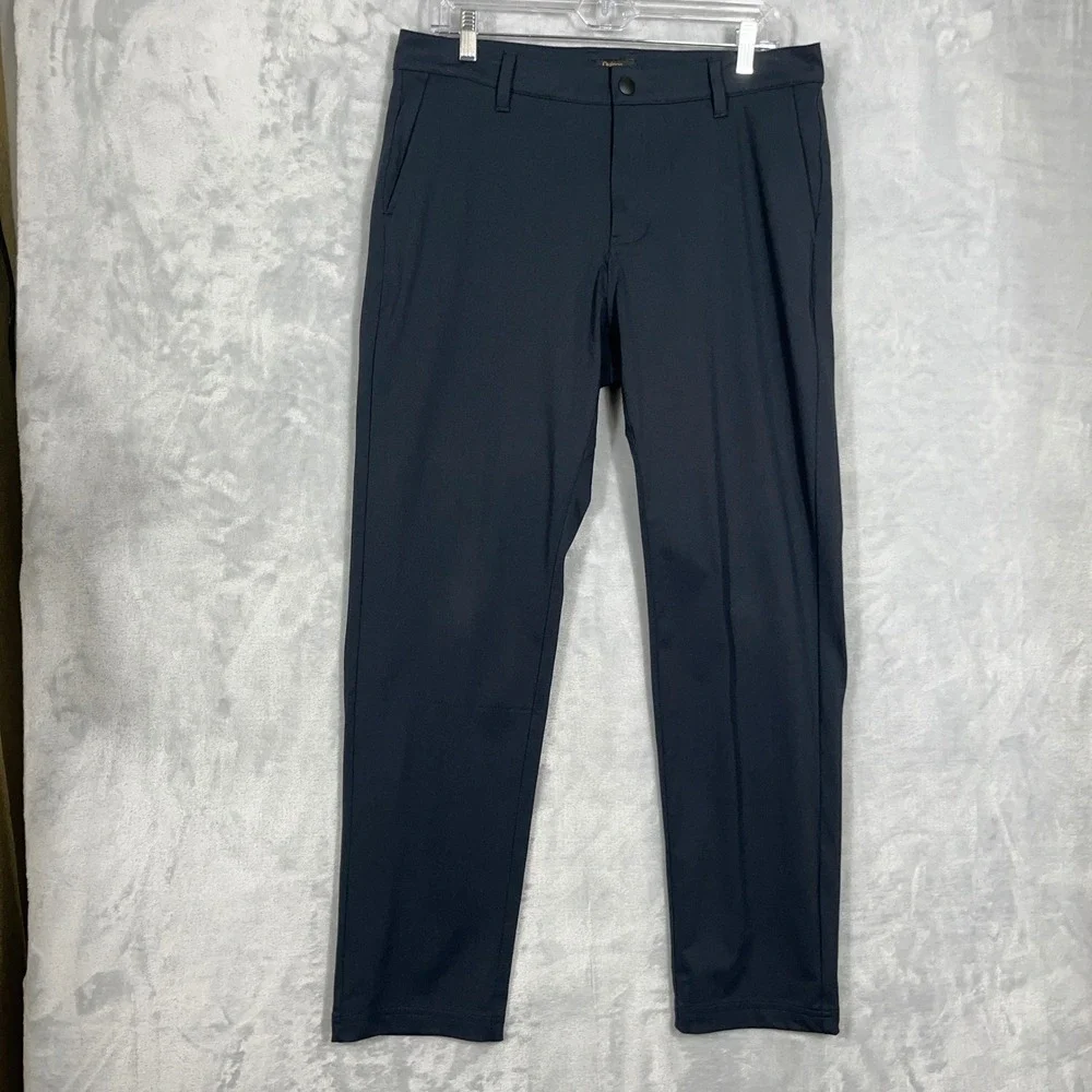 Quince Mens Golf Pants 32x30 Midnight Black ProTech Performance Stretch Chino